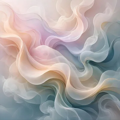 Abstract Flowing Silk Fabric Background