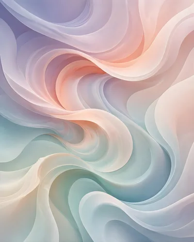 Abstract Pastel Flowing Silk Fabric Background