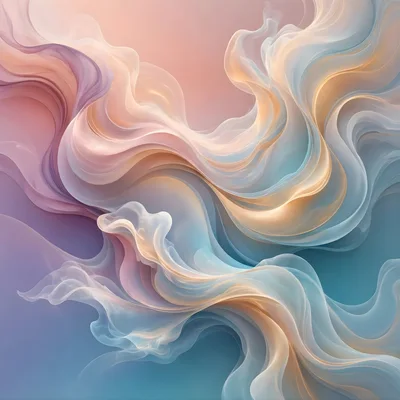 Abstract Flowing Silk Fabric Waves Background