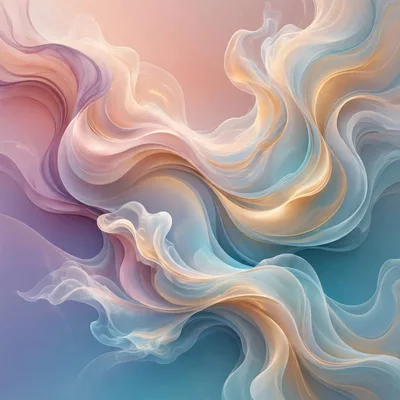 Abstract Flowing Silk Fabric Background