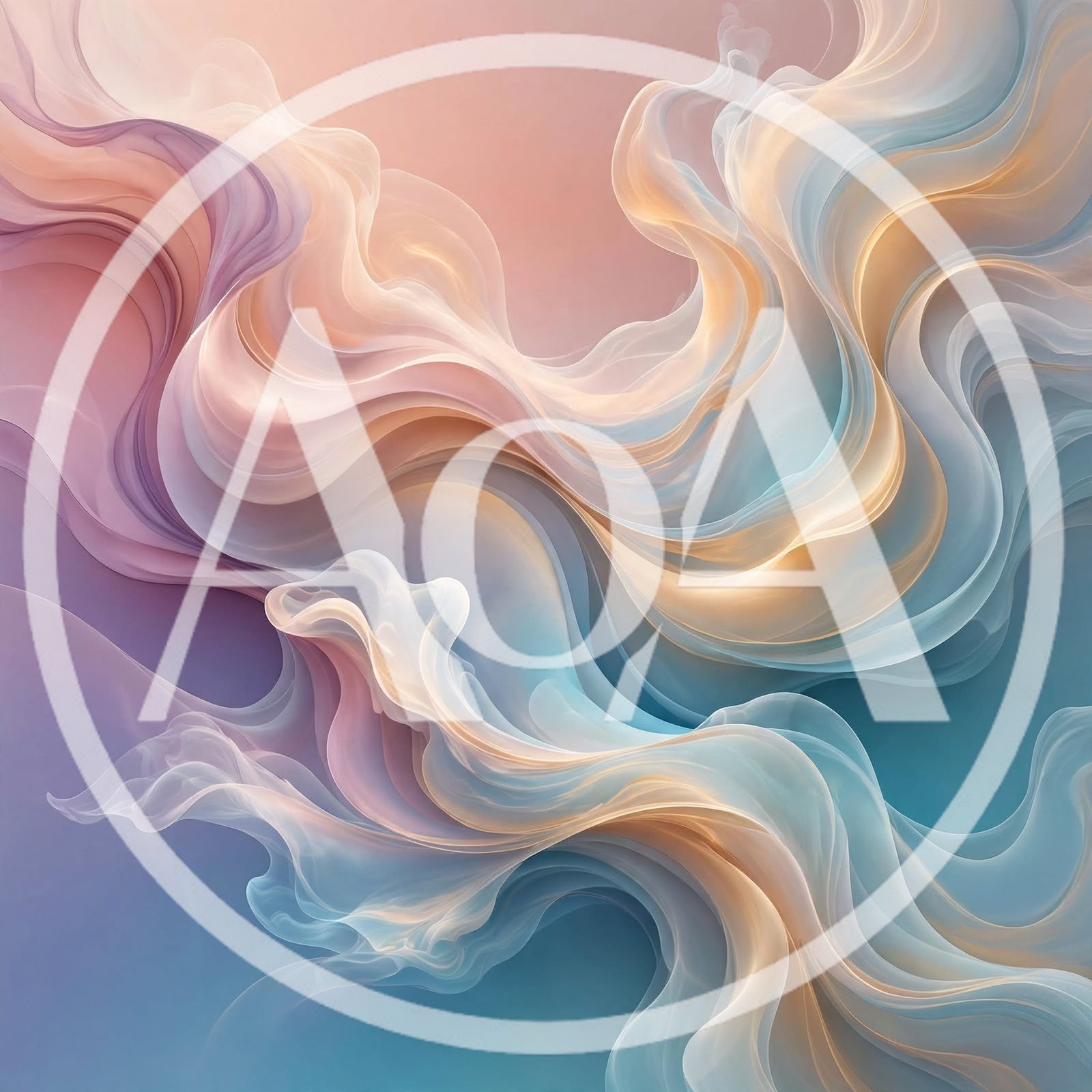 Abstract Flowing Silk Fabric Background