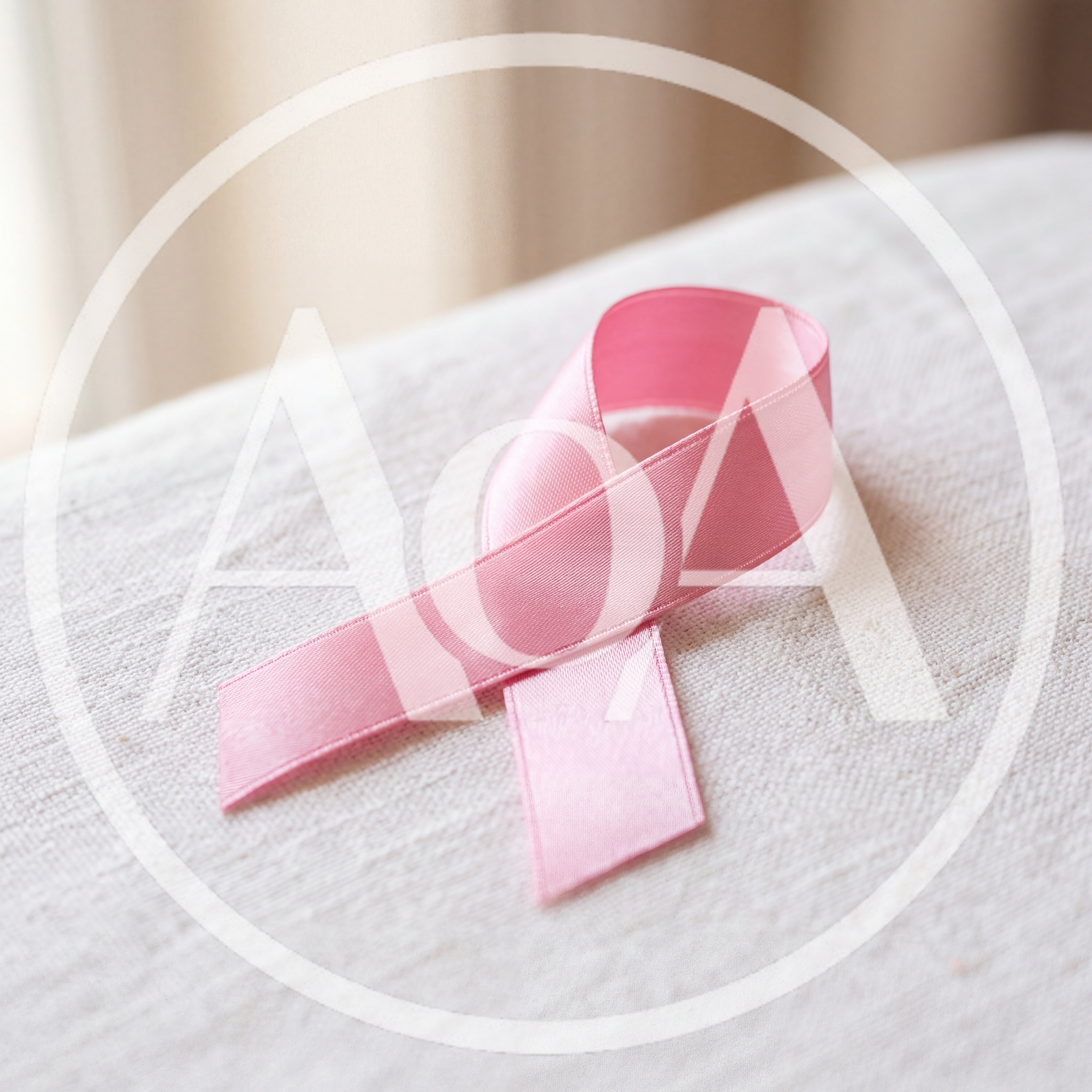 Pink Ribbon Symbolizing Breast Cancer Awareness
