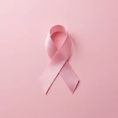 Pink Ribbon Symbolizing Breast Cancer Awareness