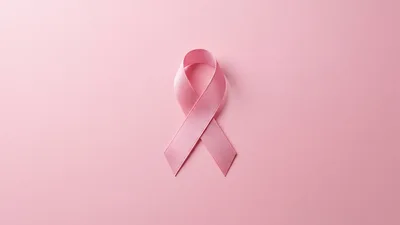 Pink Ribbon Symbolizing Breast Cancer Awareness