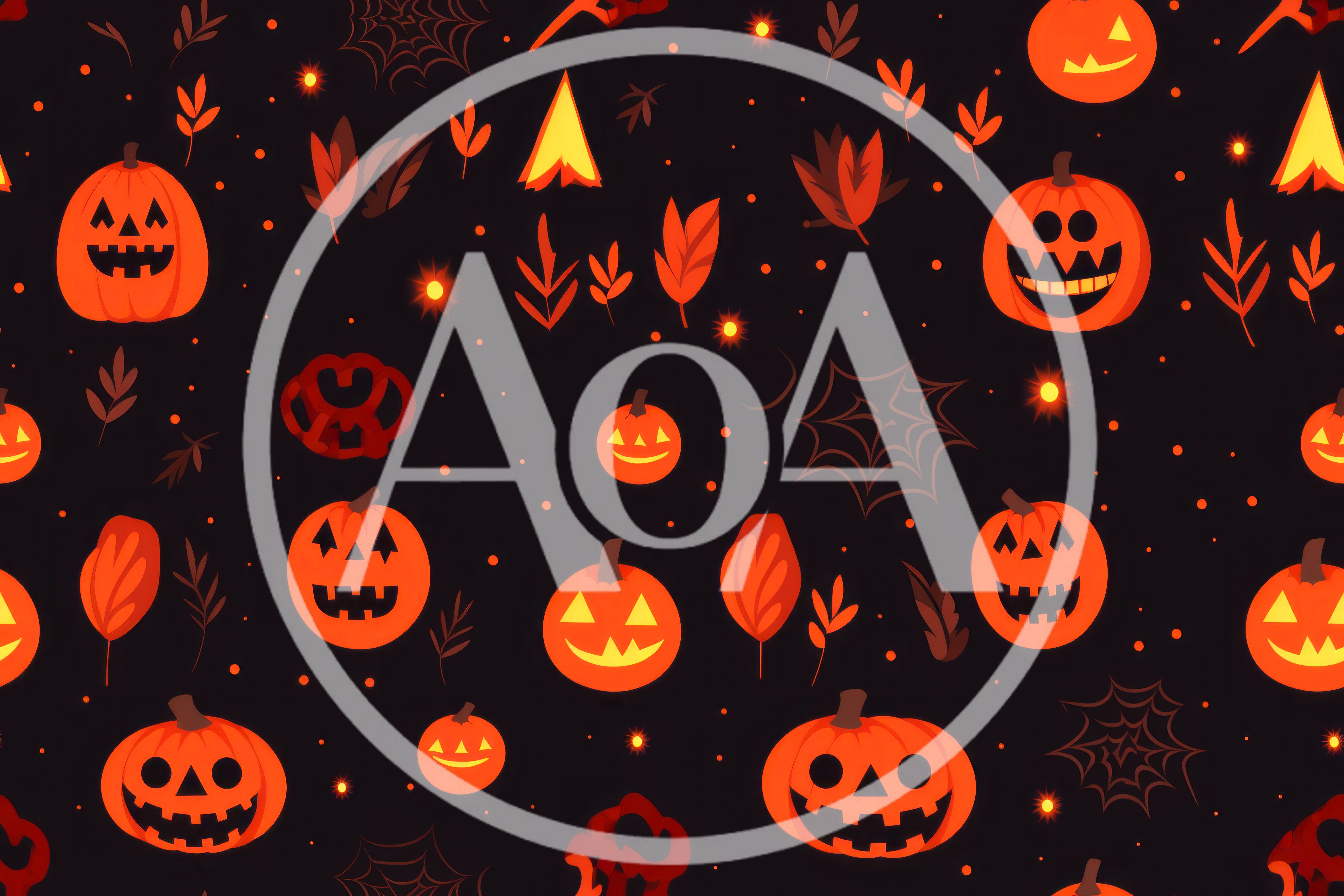 Seamless Halloween Pattern With Jack O Lanterns And Webs