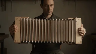 Craftsman Expanding Accordion Bellows In Workshop