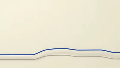Blue Line Moving Across A White Background