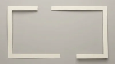 White Paper Strips Forming A Rectangular Frame