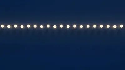 String Of Glowing Light Bulbs Moving Upwards