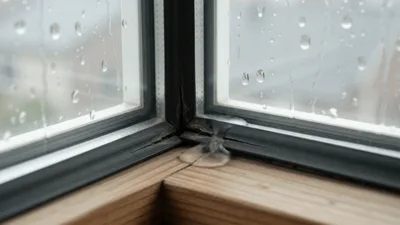 Rainwater Leaking Through Corner Of Window Frame
