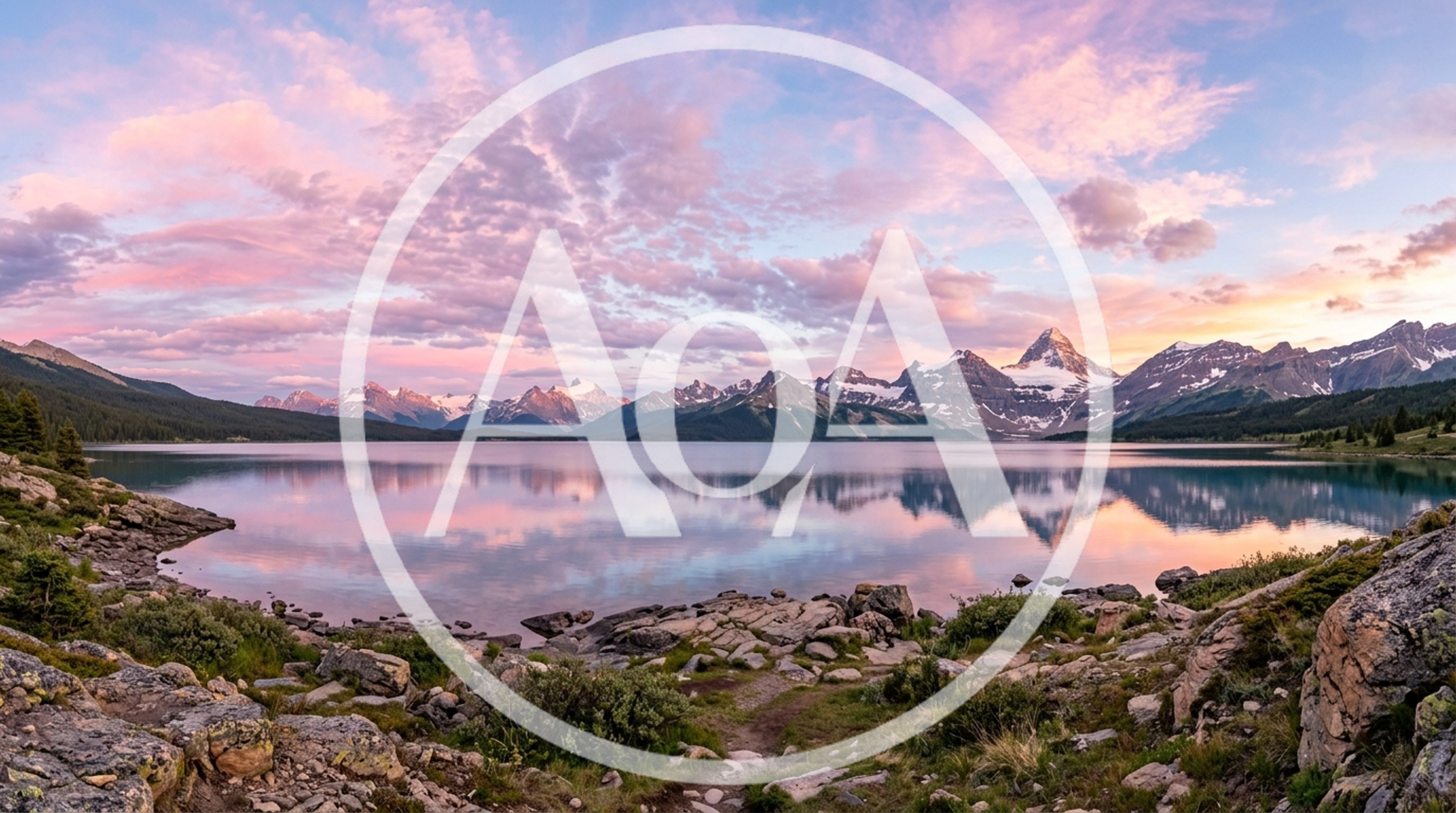 Panoramic View Of Mount Assiniboine At Sunset
