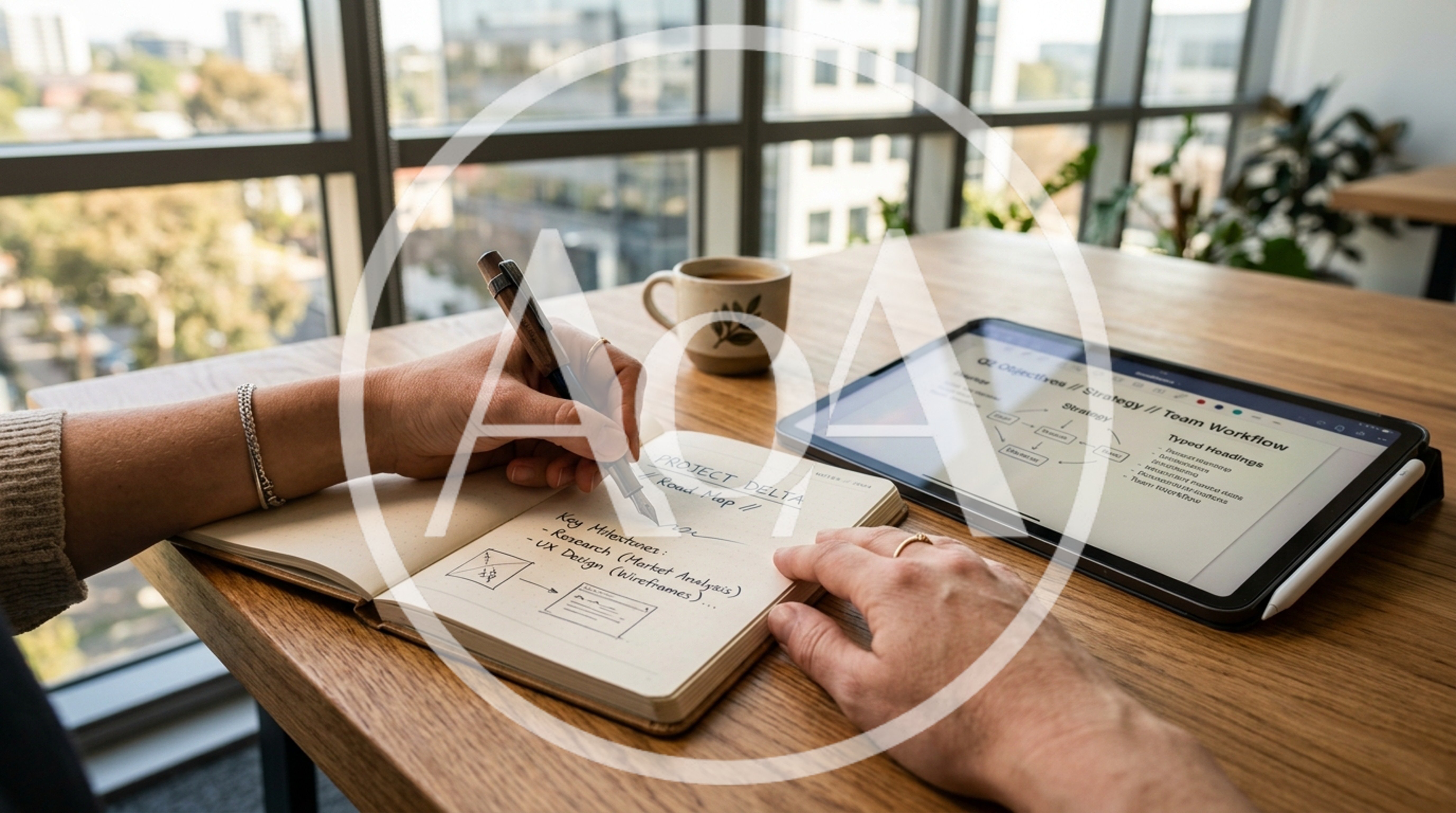 Professional Planning Project Delta Strategy In A Bright Office