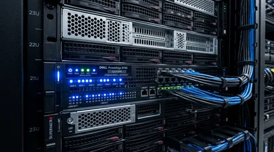 Dell PowerEdge R740 Server Rack in Data Center