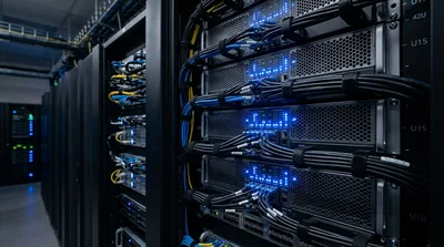 High Density Server Rack In Data Center