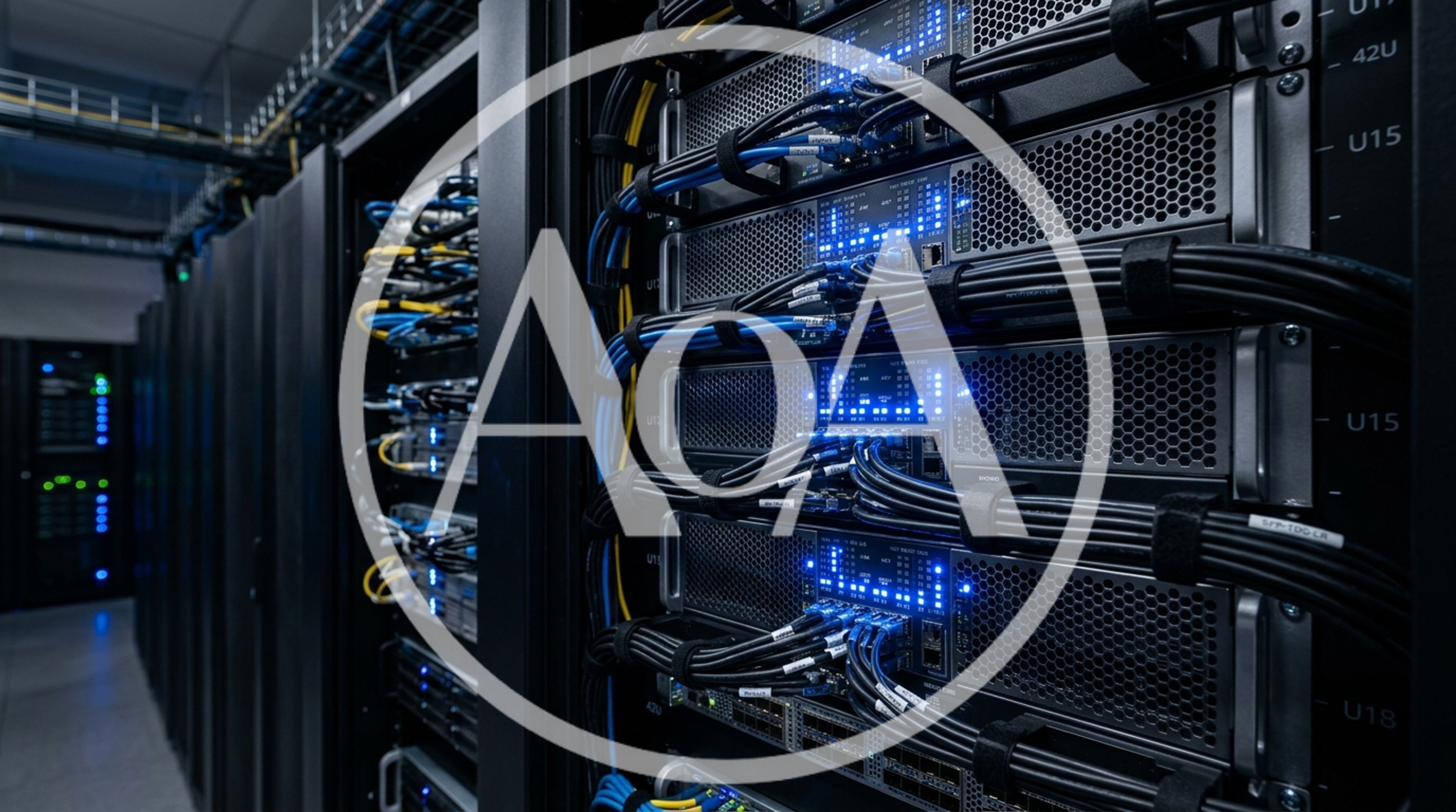 High Density Server Rack In Data Center