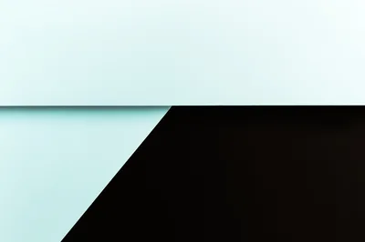 Abstract Geometric Composition With Light Blue And Black