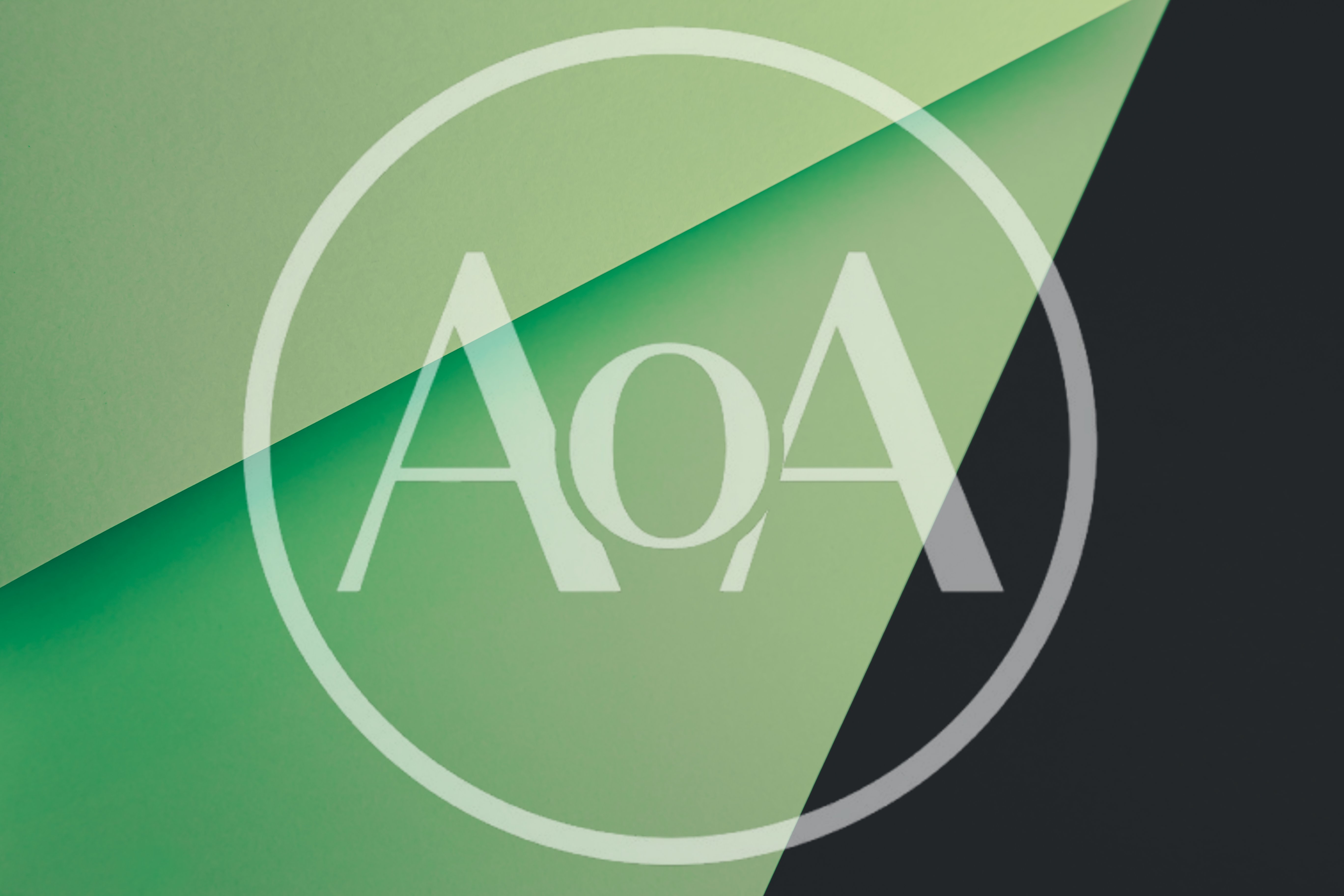 Abstract Geometric Background With Green And Black Shapes