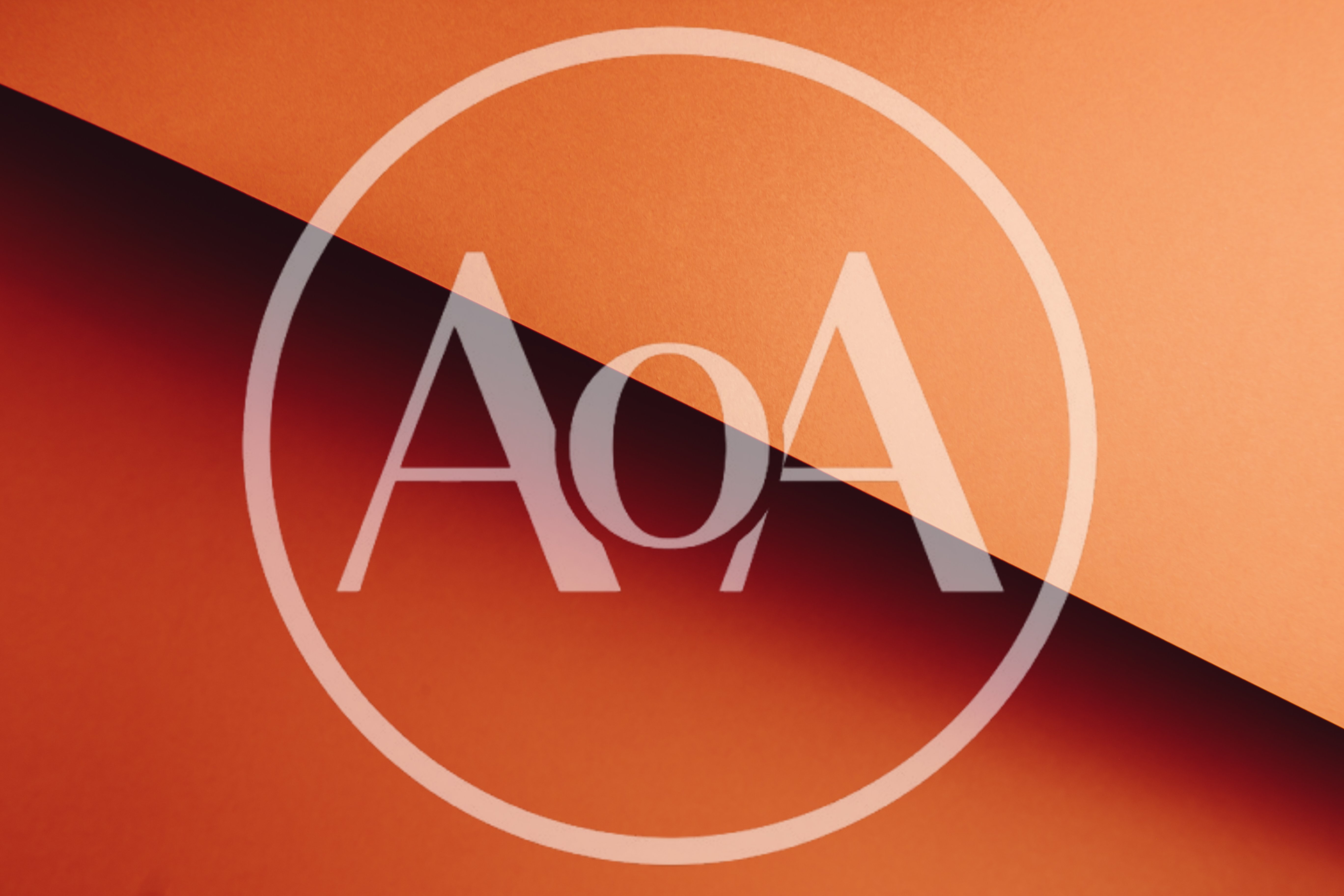 Abstract Geometric Background With Orange Paper Layers