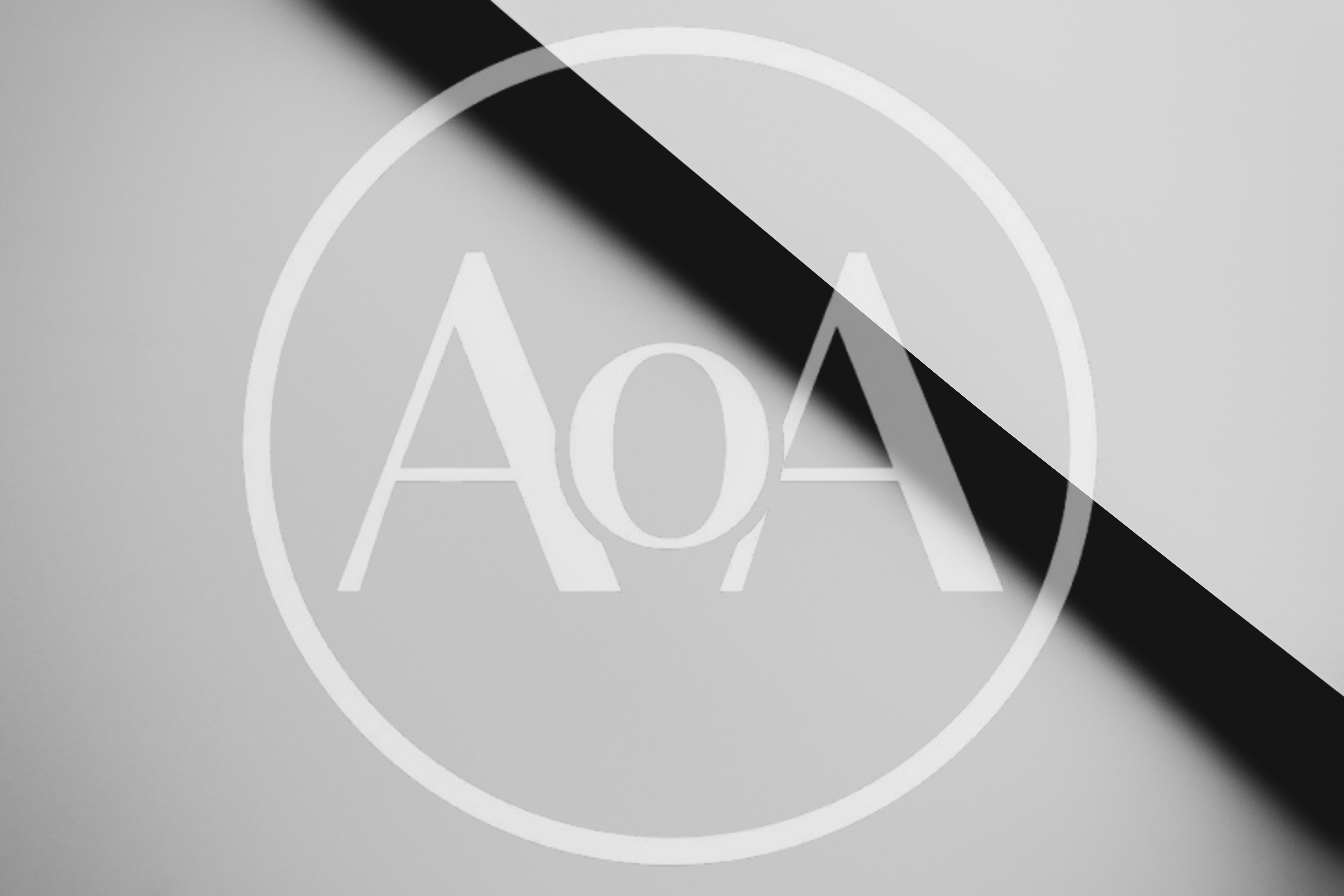 Abstract Minimalist Background With Diagonal Black Shadow