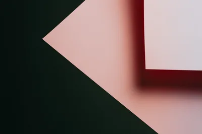 Abstract Geometric Composition With Pink And Black Paper