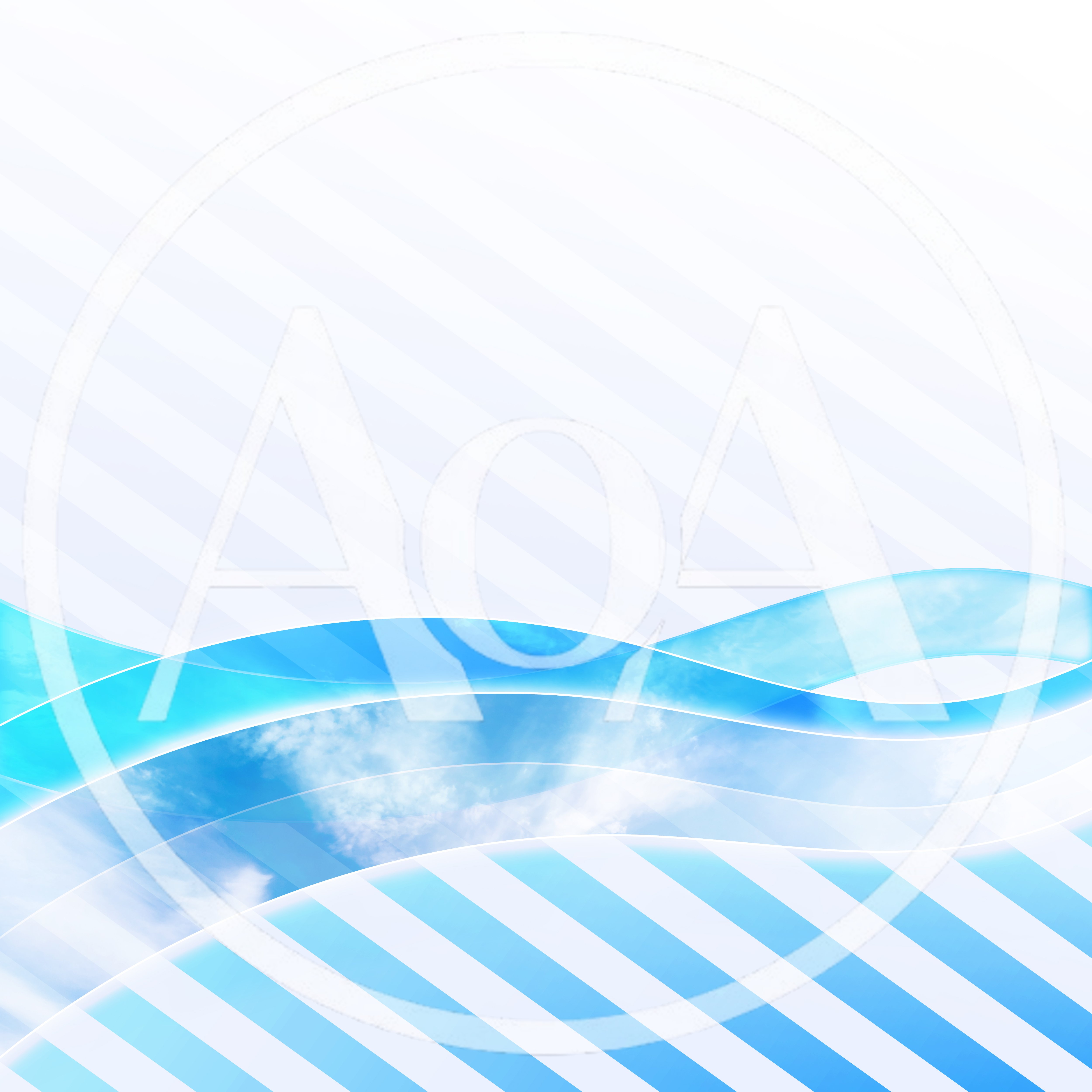 Abstract Blue Wave Background With Diagonal Stripes