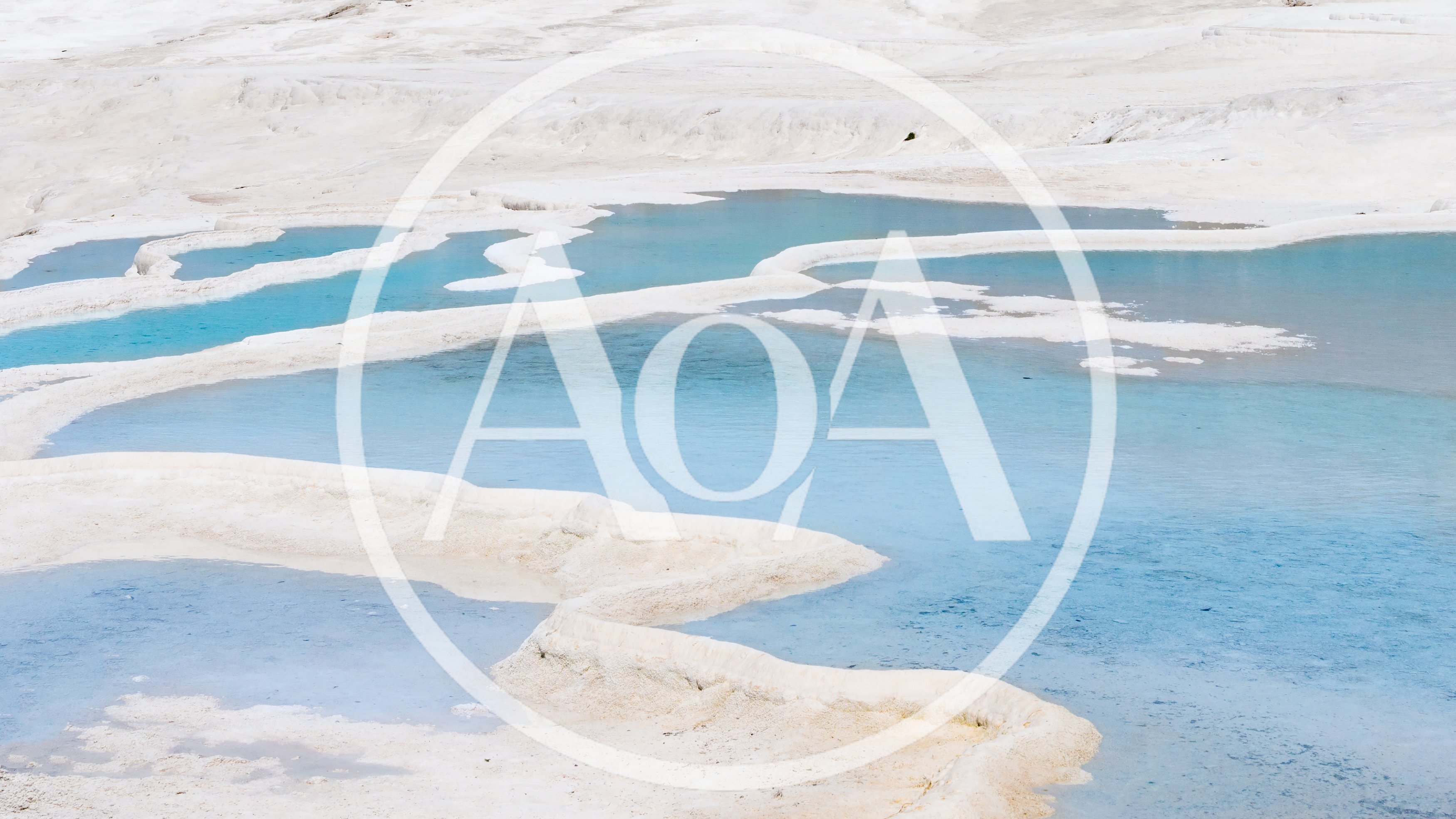 Travertine Terraces and Thermal Pools in Pamukkale Turkey