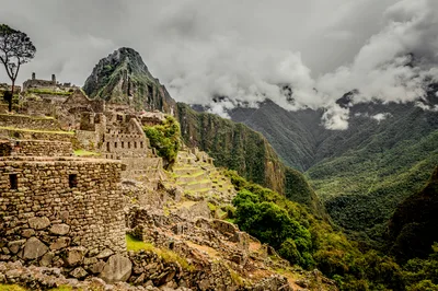 Machu Picchu Ancient Incan Ruins In Peru