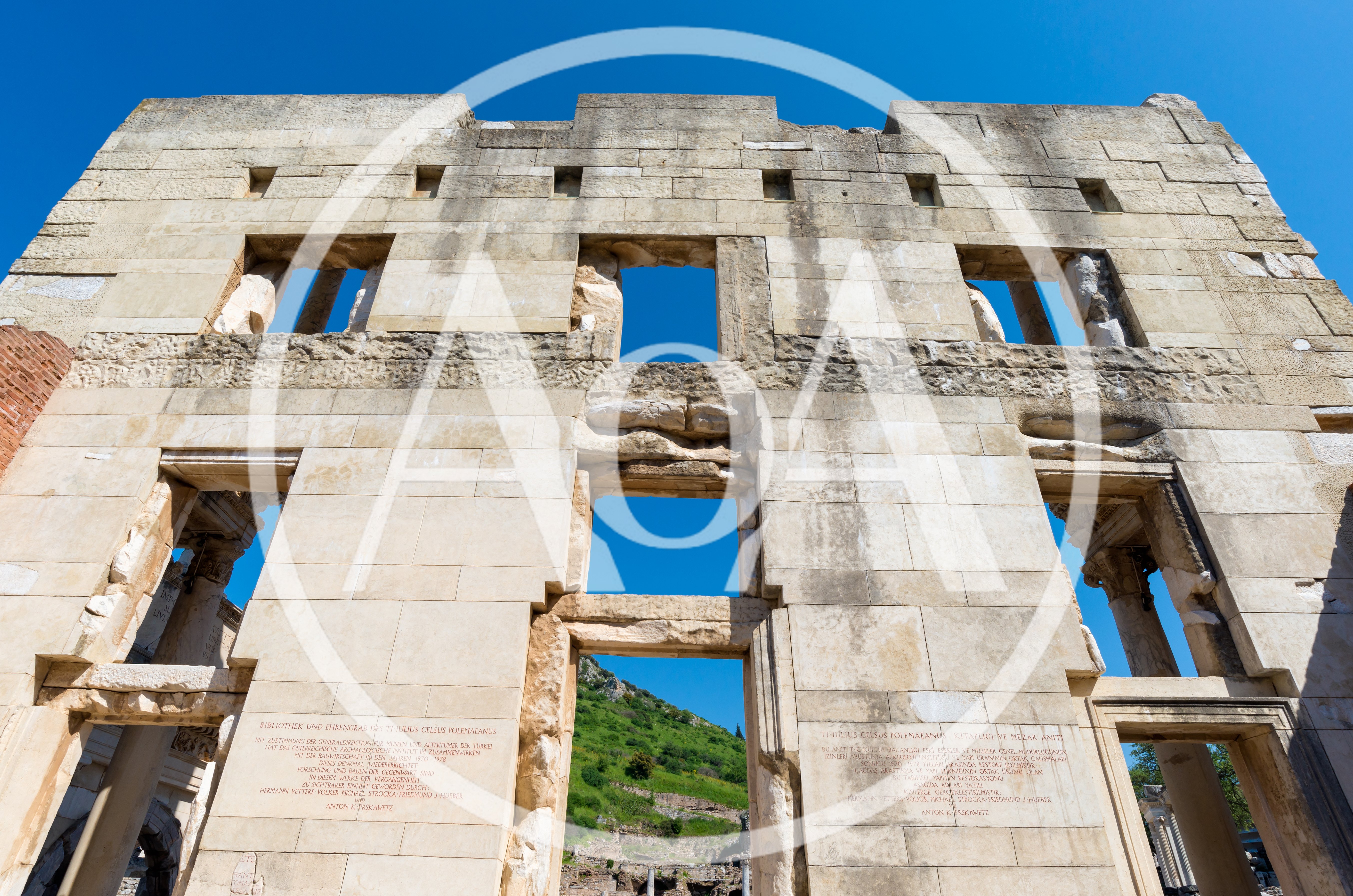 Ancient Roman Ruins Of Ephesus Library Facade