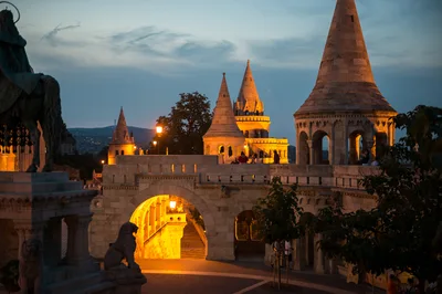 Fisherman's Bastion At Twilight In Budapest