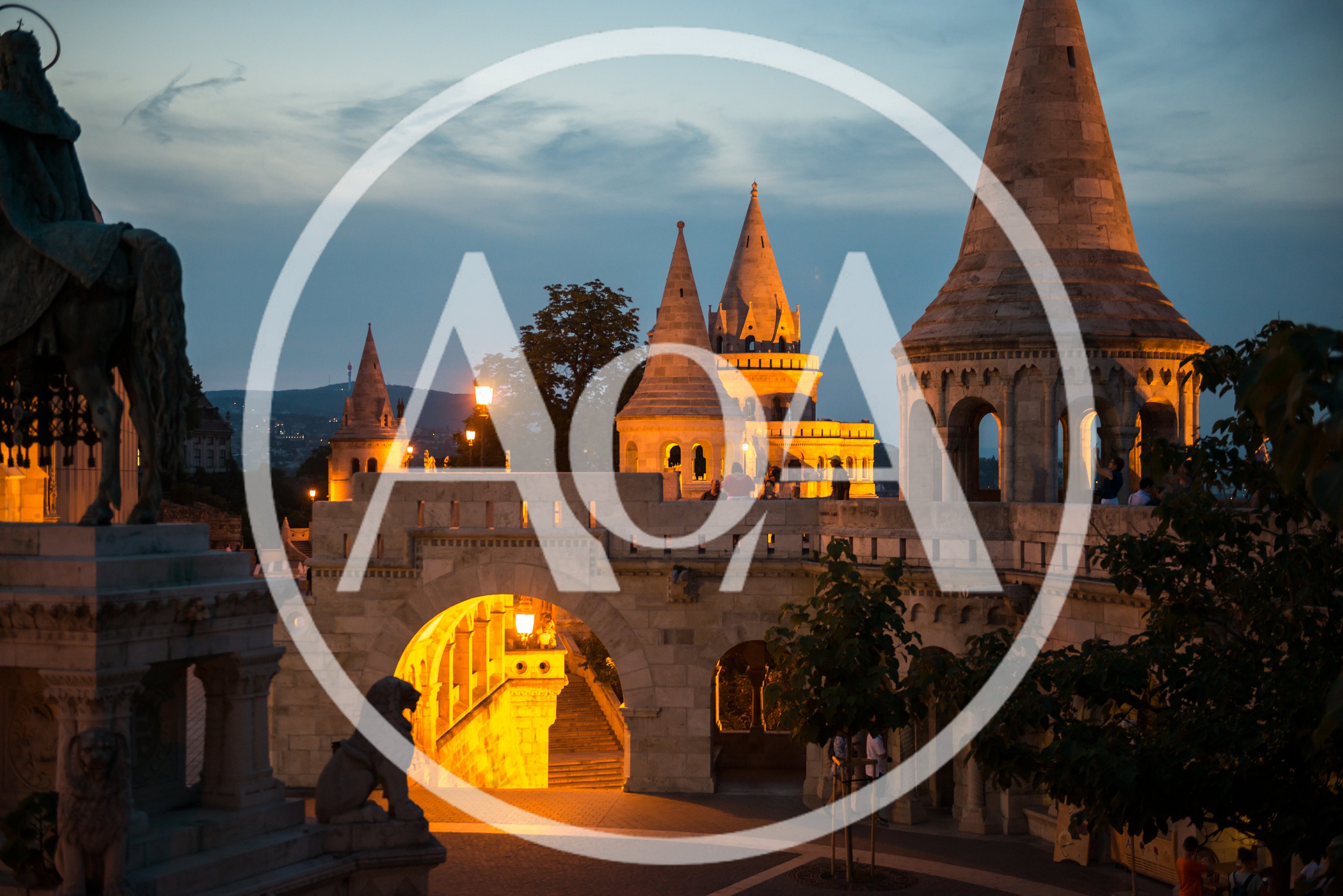 Fisherman's Bastion At Twilight In Budapest