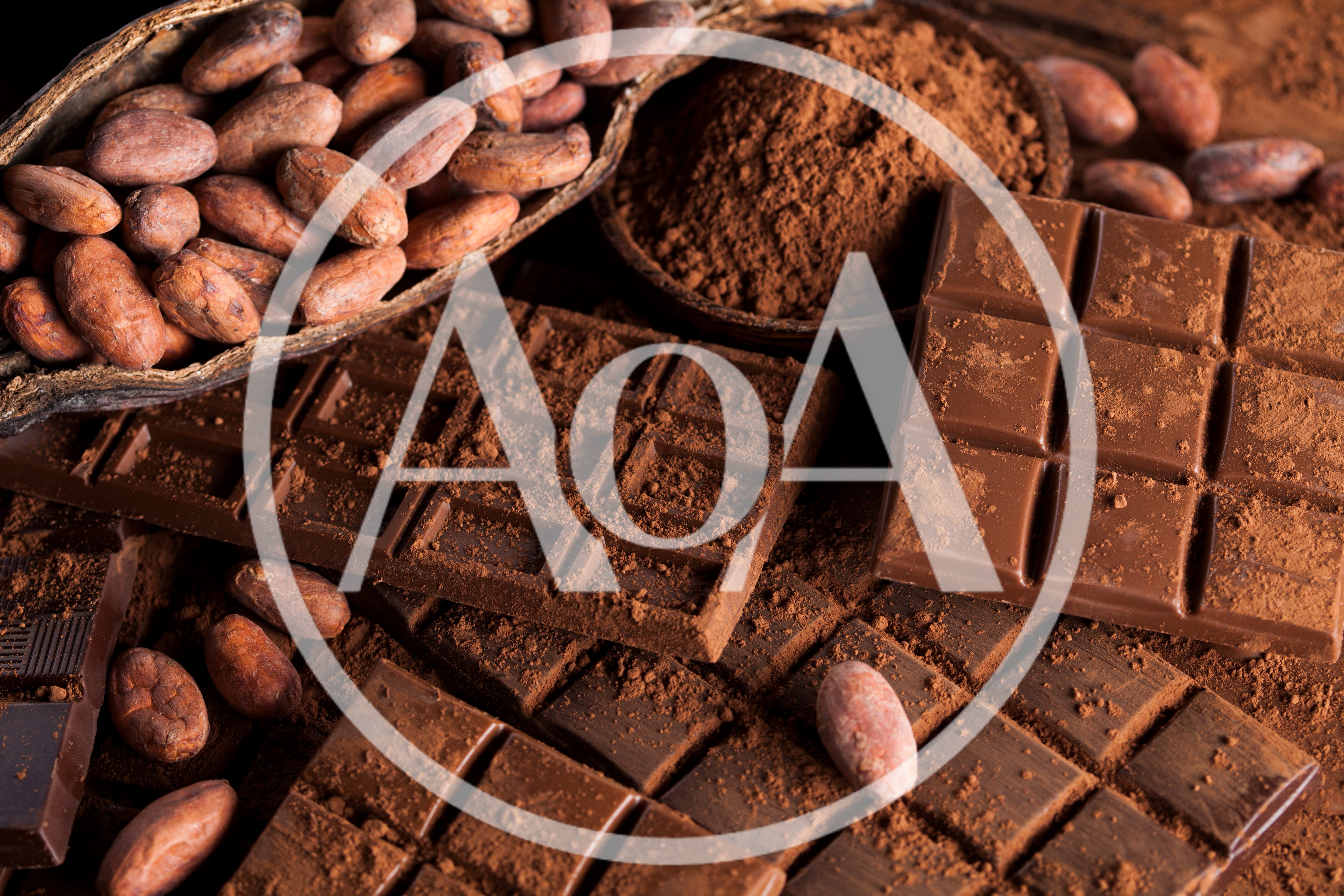 Assorted Chocolate Bars and Raw Cacao Beans