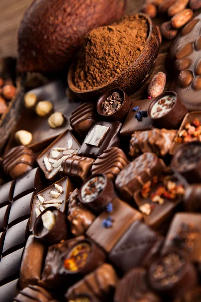 Assorted Gourmet Chocolates And Cocoa Ingredients