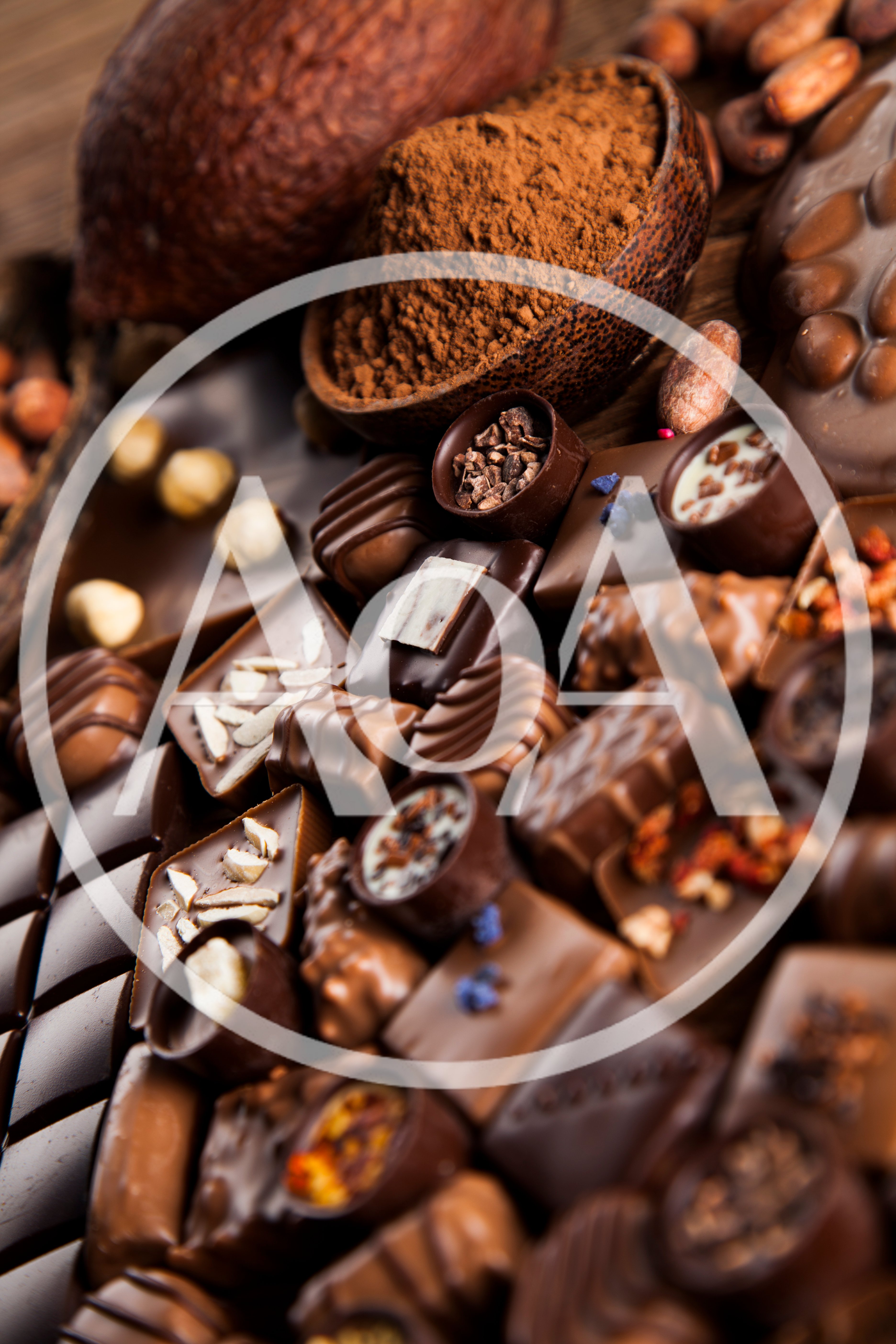 Assorted Gourmet Chocolates And Cocoa Ingredients