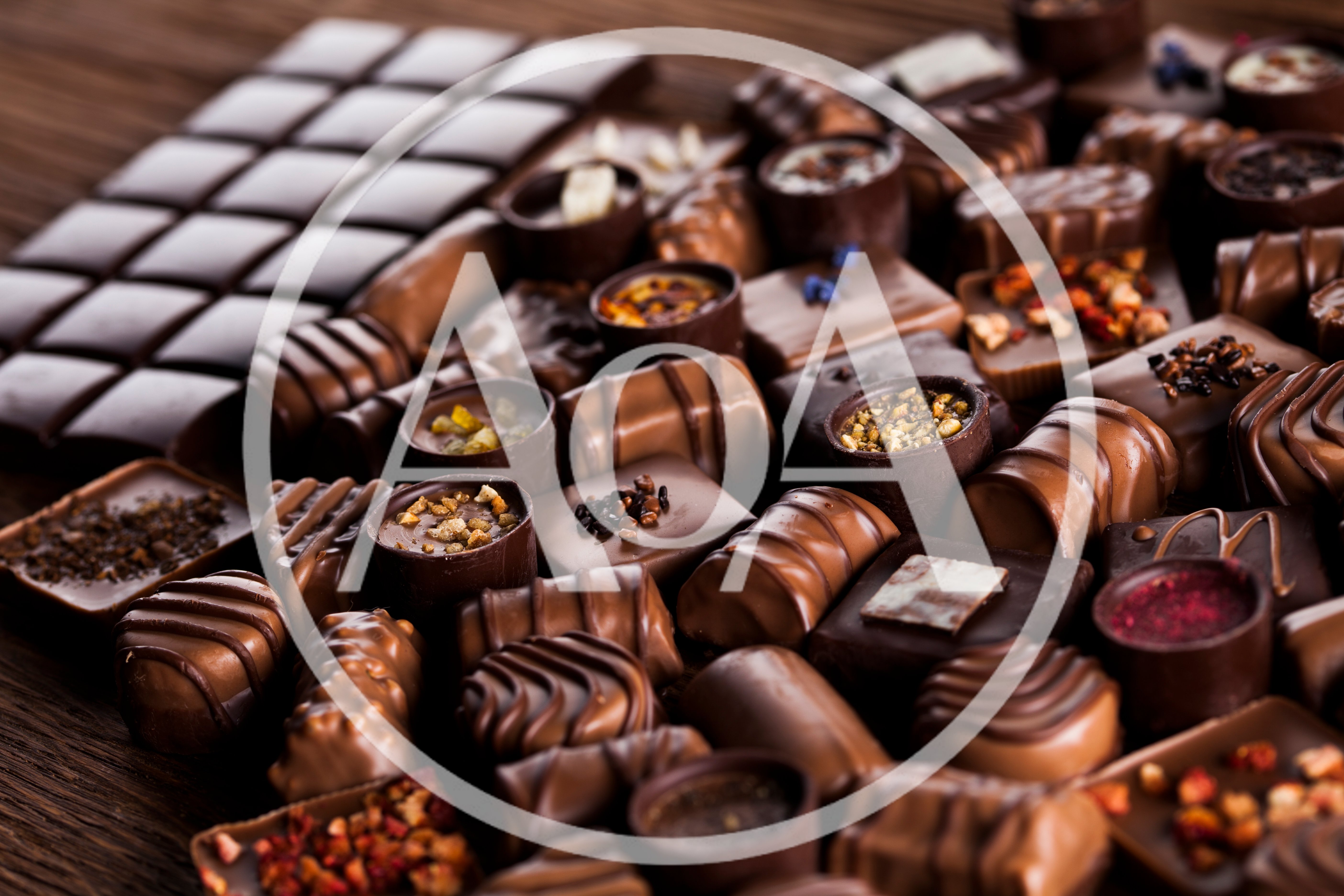 Assorted Gourmet Chocolate Pralines and Bars