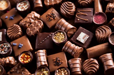 Assorted Gourmet Chocolate Pralines and Truffles