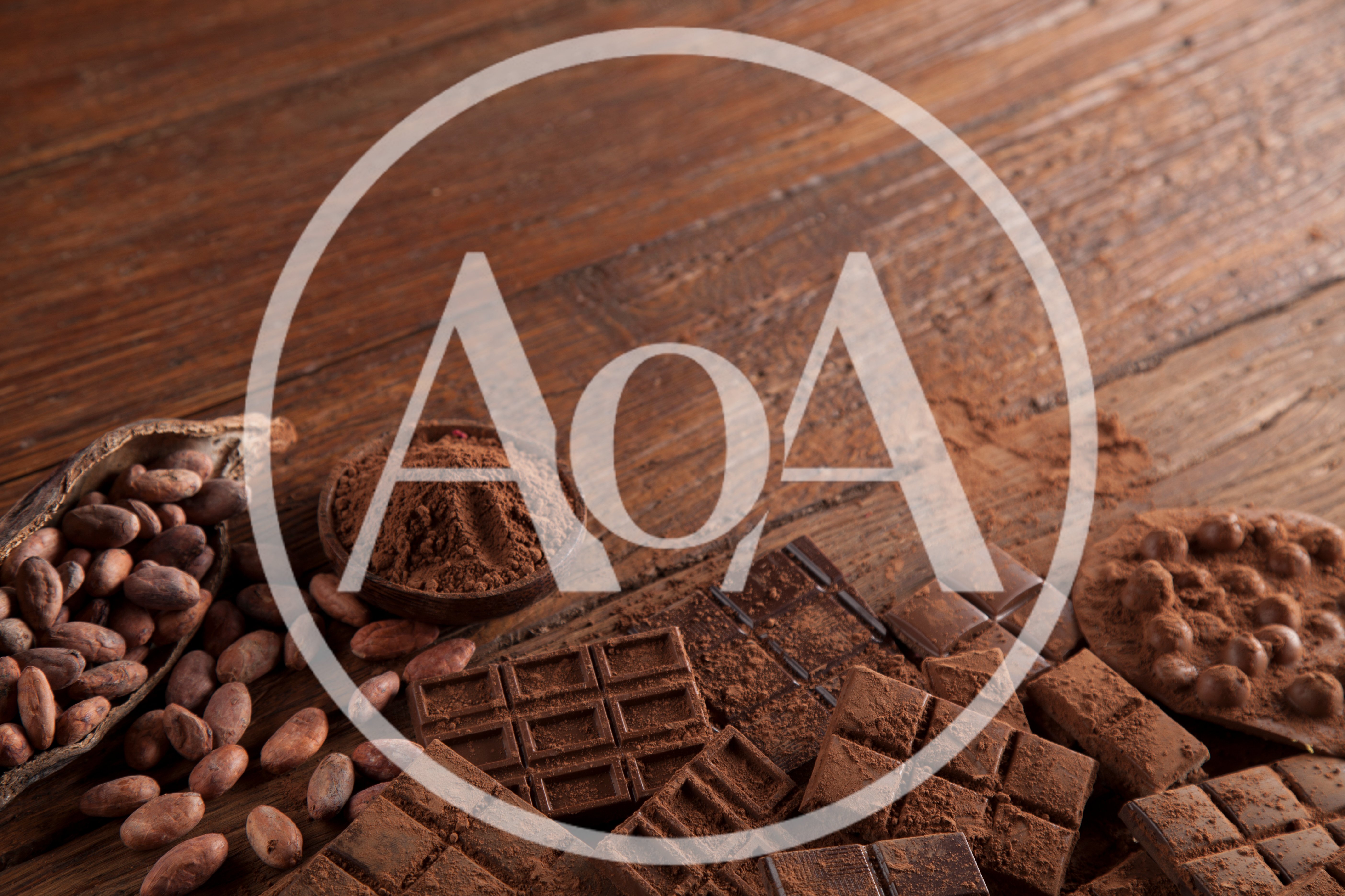 Assorted Chocolate Bars and Cocoa Beans on Wooden Table