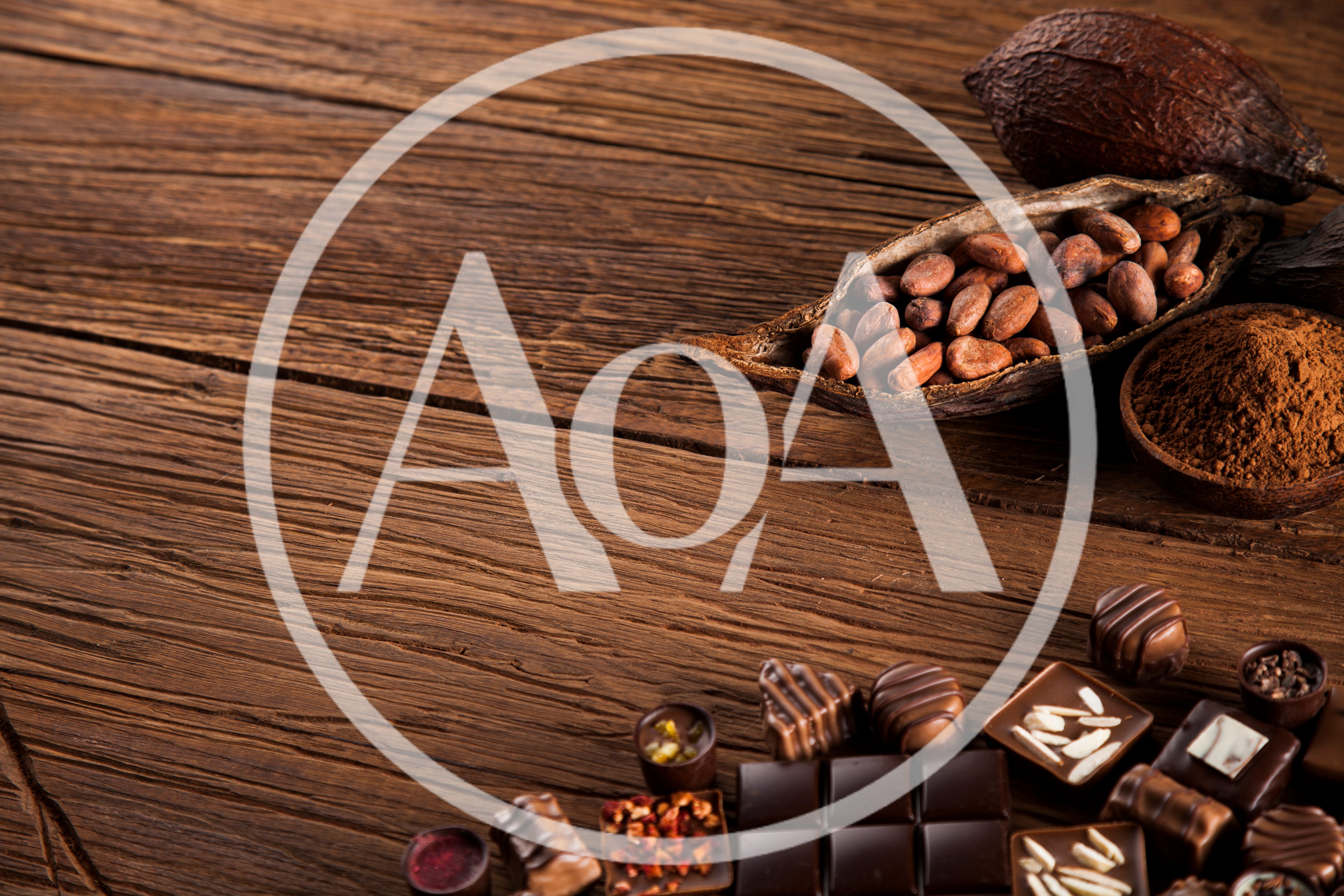 Assorted Gourmet Chocolates And Raw Cacao Beans