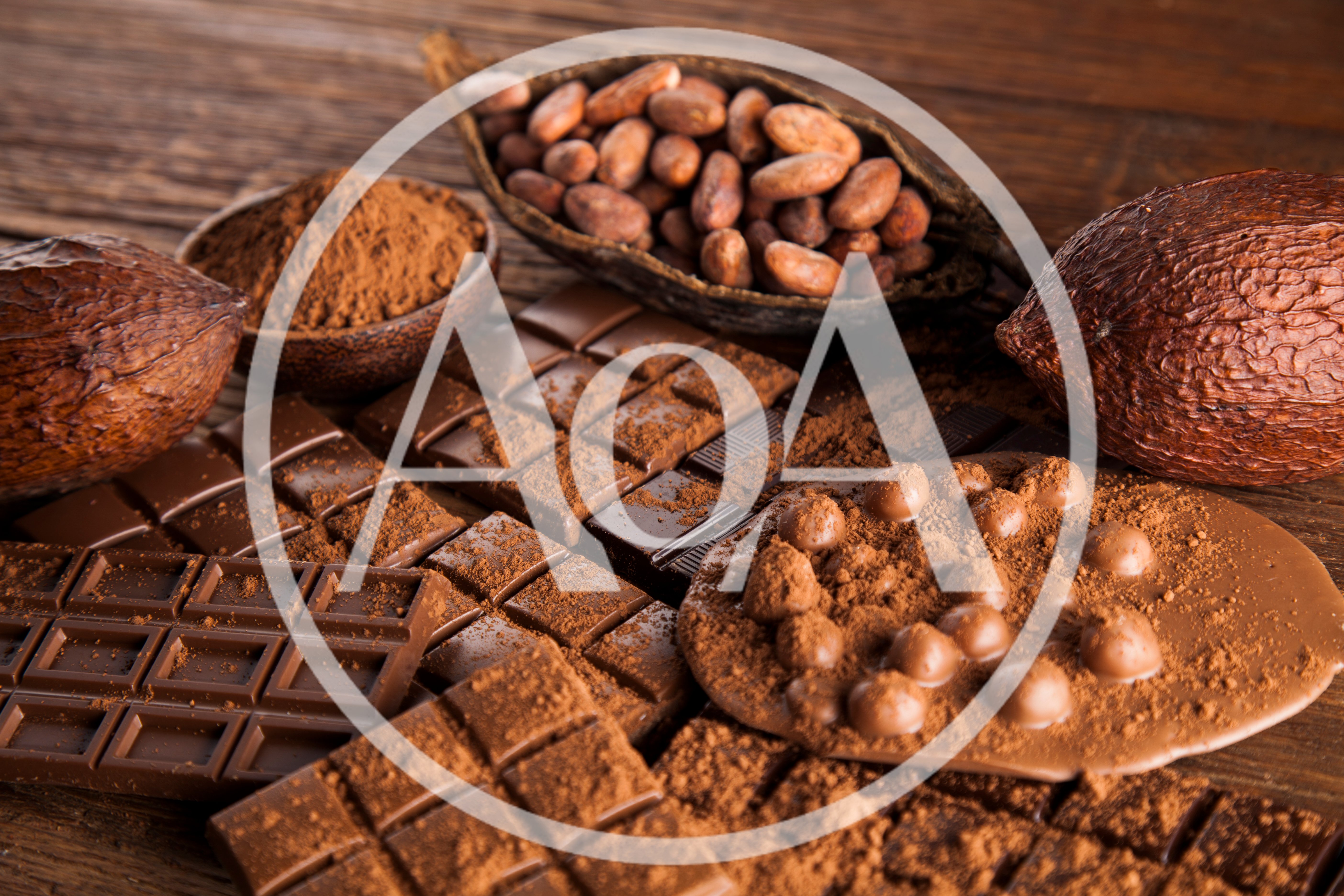 Assorted Chocolate Bars and Raw Cacao Beans