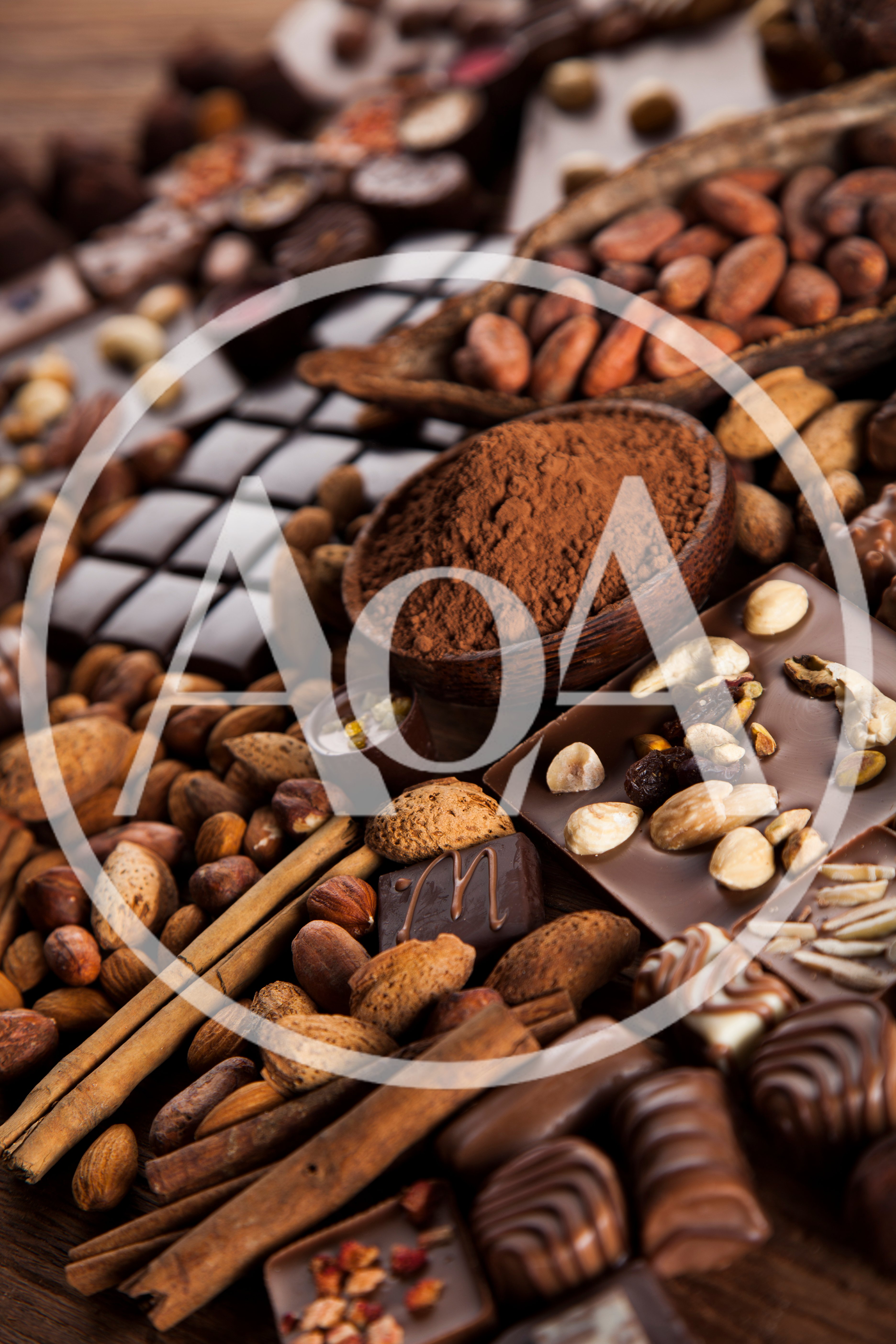 Assorted Chocolate Bars and Cocoa Ingredients