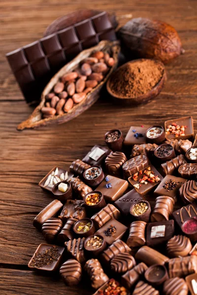 Assorted Gourmet Chocolates and Cocoa Ingredients