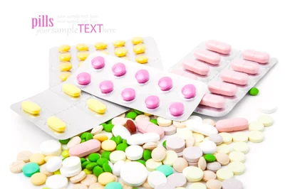 Assorted Pharmaceutical Pills and Medication Blister Packs