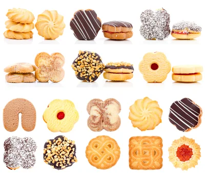 Assorted Sweet Cookies and Biscuits Collection