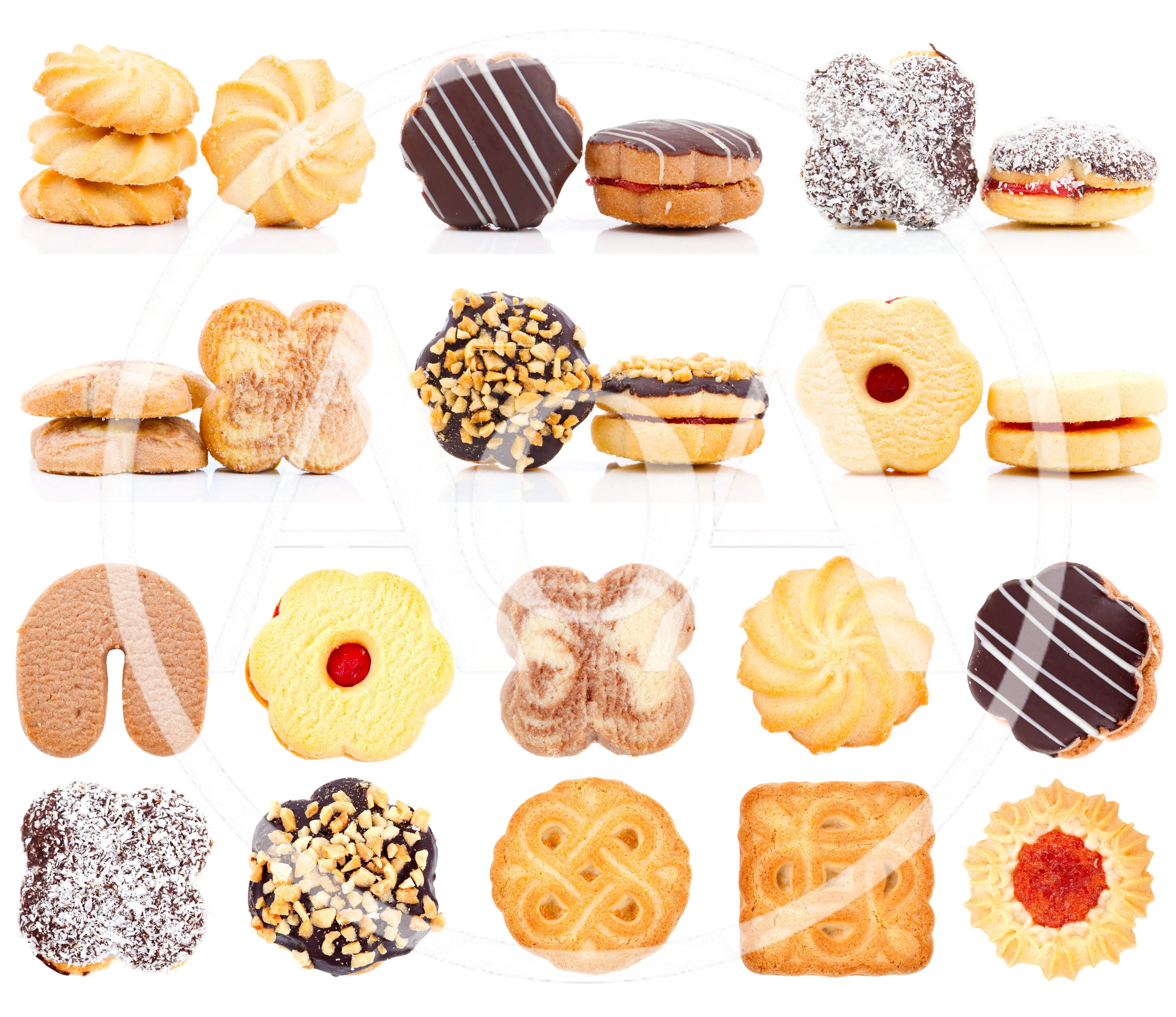 Assorted Sweet Cookies and Biscuits Collection