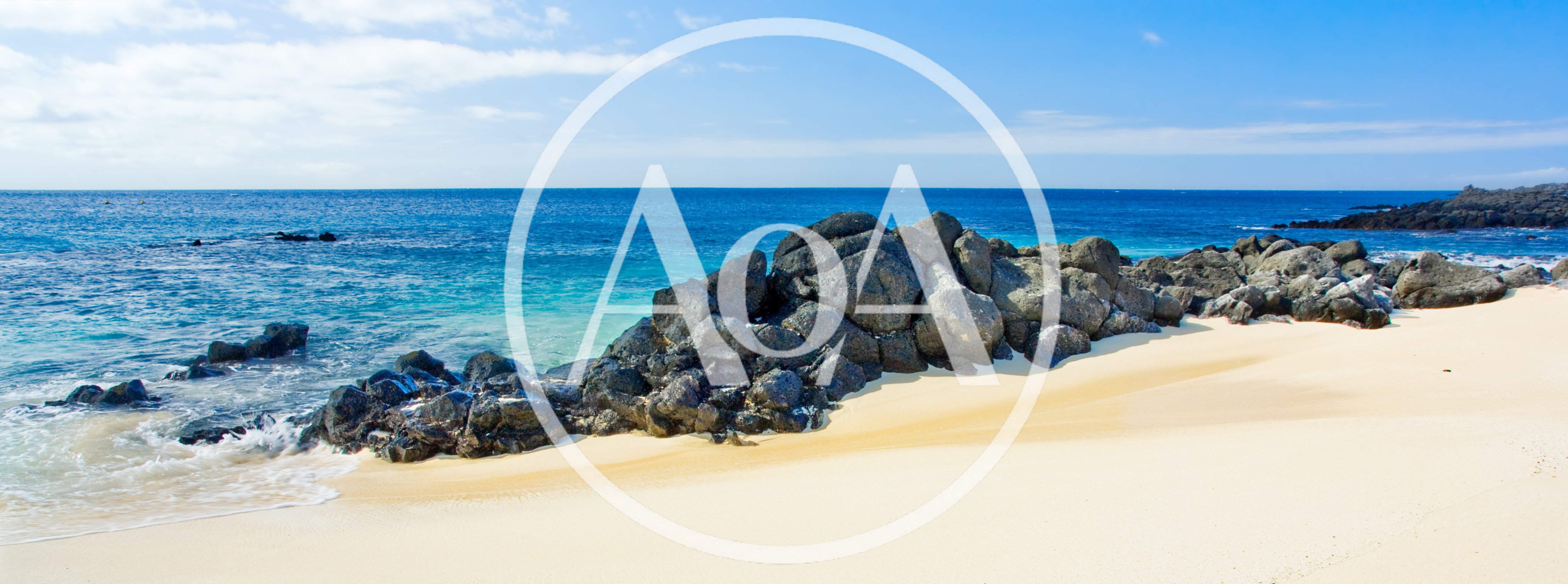 Volcanic Rock Formation On A Tropical Beach