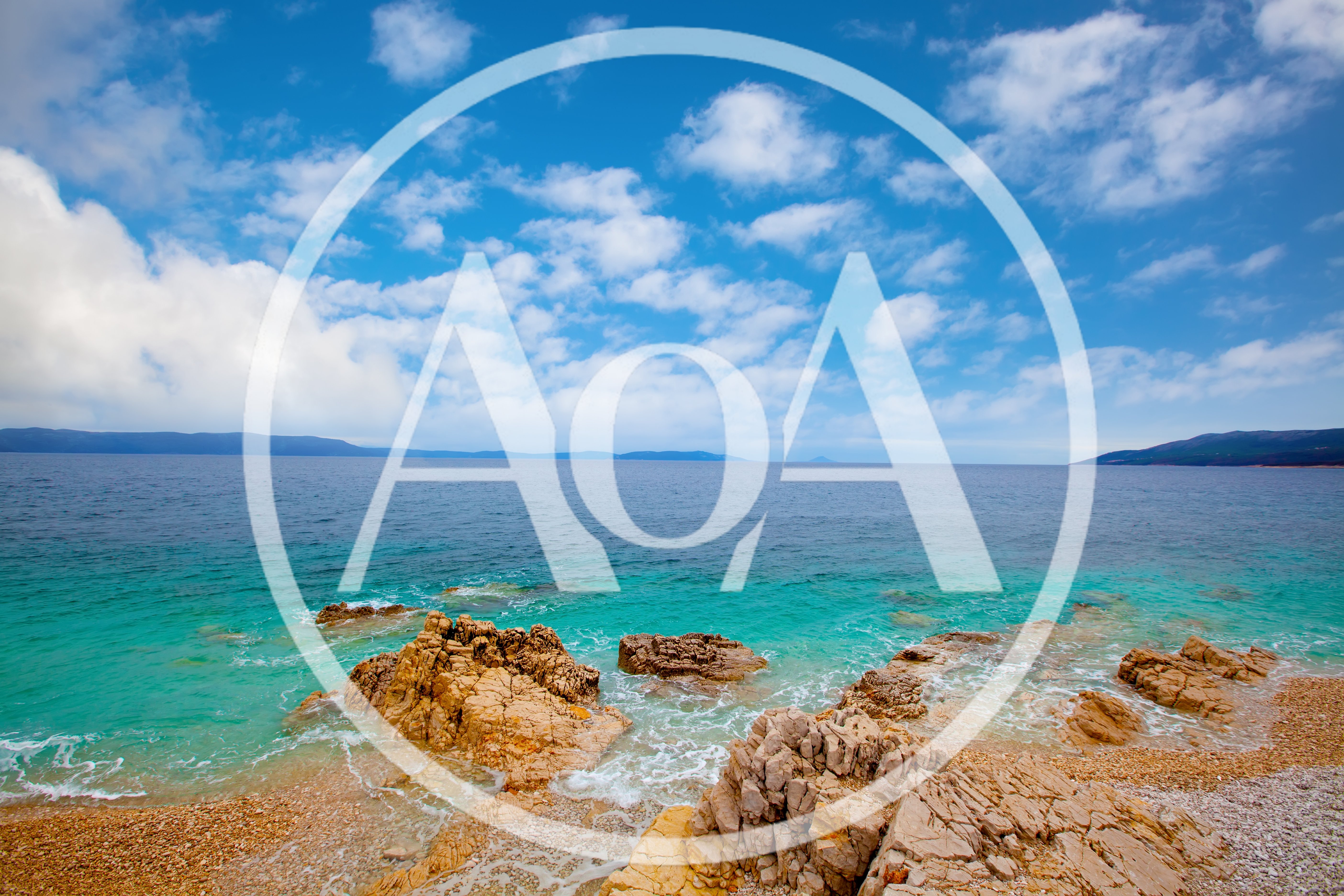 Rocky Beach Shoreline With Turquoise Adriatic Sea