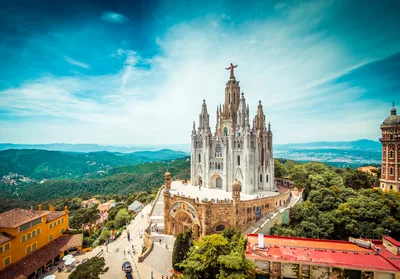 Temple Expiatori del Sagrat Cor on Mount Tibidabo