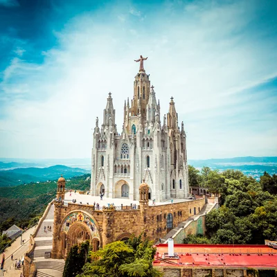 Temple Expiatori del Sagrat Cor on Mount Tibidabo
