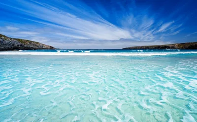 Turquoise Waters and White Sand Beach at Vivonne Bay