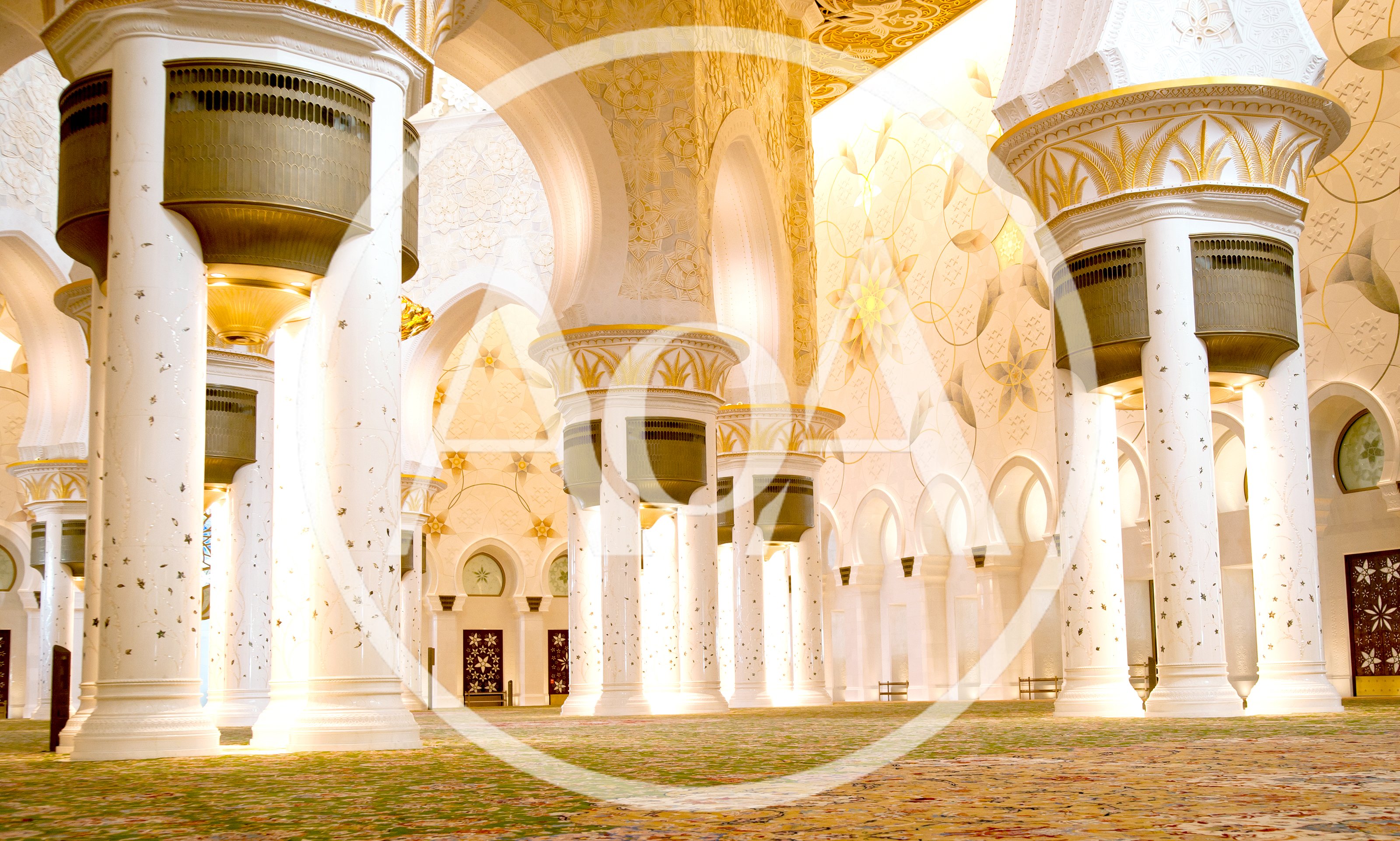 Interior View Of Sheikh Zayed Grand Mosque