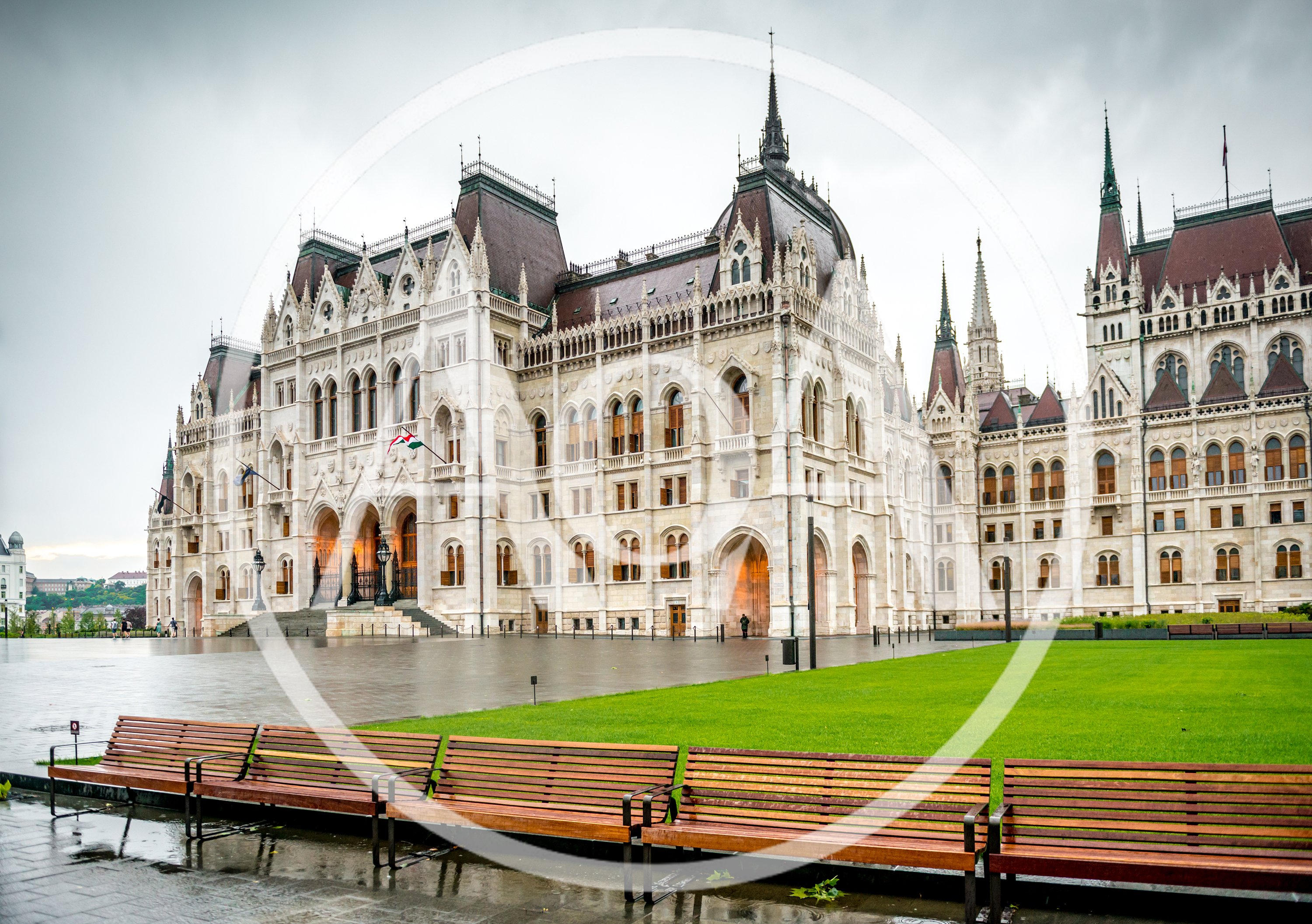 Hungarian Parliament Building Exterior In Budapest